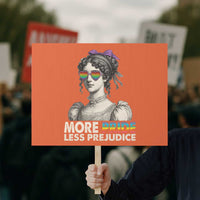 More Pride Less Prejudice Protest Sign LGBTQ Proud Ally Pride Month - Wonder Print Shop