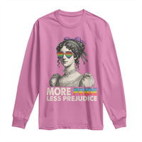 More Pride Less Prejudice Long Sleeve Shirt LGBTQ Proud Ally Pride Month - Wonder Print Shop