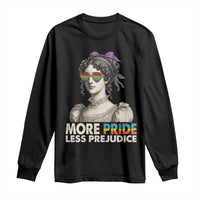 More Pride Less Prejudice Long Sleeve Shirt LGBTQ Proud Ally Pride Month - Wonder Print Shop