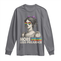More Pride Less Prejudice Long Sleeve Shirt LGBTQ Proud Ally Pride Month - Wonder Print Shop