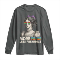 More Pride Less Prejudice Long Sleeve Shirt LGBTQ Proud Ally Pride Month - Wonder Print Shop