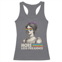 More Pride Less Prejudice Racerback Tank Top LGBTQ Proud Ally Pride Month - Wonder Print Shop