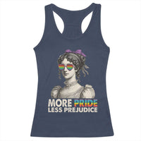 More Pride Less Prejudice Racerback Tank Top LGBTQ Proud Ally Pride Month - Wonder Print Shop