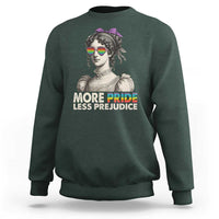 More Pride Less Prejudice Sweatshirt LGBTQ Proud Ally Pride Month - Wonder Print Shop