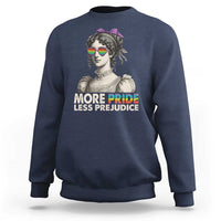 More Pride Less Prejudice Sweatshirt LGBTQ Proud Ally Pride Month - Wonder Print Shop