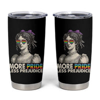 More Pride Less Prejudice Tumbler Cup LGBTQ Proud Ally Pride Month - Wonder Print Shop