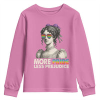 More Pride Less Prejudice Youth Sweatshirt LGBTQ Proud Ally Pride Month - Wonder Print Shop