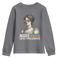 More Pride Less Prejudice Youth Sweatshirt LGBTQ Proud Ally Pride Month - Wonder Print Shop