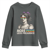 More Pride Less Prejudice Youth Sweatshirt LGBTQ Proud Ally Pride Month - Wonder Print Shop