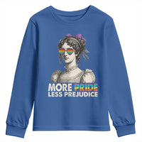 More Pride Less Prejudice Youth Sweatshirt LGBTQ Proud Ally Pride Month - Wonder Print Shop