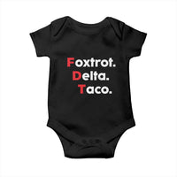 Foxtrot Delta Taco Baby Onesie Subtle FDT Resist - Wonder Print Shop