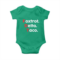 Foxtrot Delta Taco Baby Onesie Subtle FDT Resist - Wonder Print Shop