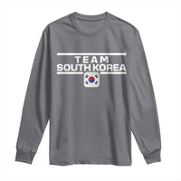 Team South Korea Korean Flag Long Sleeve Shirt