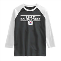 Team South Korea Korean Flag Raglan Shirt