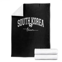 South Korea Soccer Team Throw Blanket Retro Korea National Football Fan
