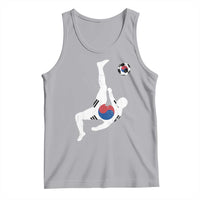 South Korea Soccer Tank Top Bicycle Kick Silhouette Korean Flag