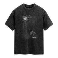 Rake Creepypasta Washed Cotton T-Shirt Cryptid Series Cryptozoology Gift Creepy Horror Halloween