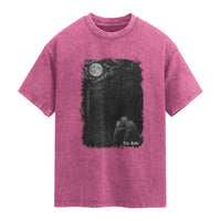 Rake Creepypasta Washed Cotton T-Shirt Cryptid Series Cryptozoology Gift Creepy Horror Halloween