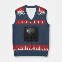 Rake Creepypasta V-Neck Knit Sweater Vest Creepy Cryptid Series Cryptozoology Gift Halloween - Wonder Print Shop
