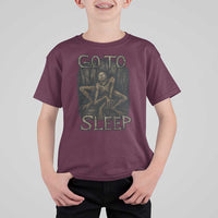 Rake Creepypasta T Shirt For Kid Creepy Cryptid Series Alt Goth Grunge Horror Aesthetic - Wonder Print Shop