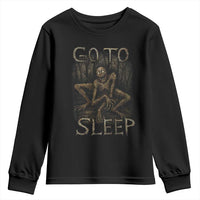 Rake Creepypasta Youth Sweatshirt Creepy Cryptid Series Alt Goth Grunge Horror Aesthetic - Wonder Print Shop