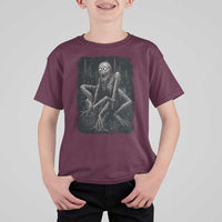 Creepy Rake T Shirt For Kid Creepypasta Cryptid Series Alt Goth Grunge Horror Aesthetic - Wonder Print Shop