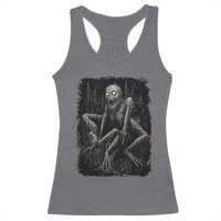Creepy Rake Racerback Tank Top Creepypasta Cryptid Series Alt Goth Grunge Horror Aesthetic - Wonder Print Shop
