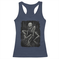 Creepy Rake Racerback Tank Top Creepypasta Cryptid Series Alt Goth Grunge Horror Aesthetic - Wonder Print Shop