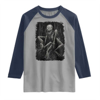 Creepy Rake Raglan Shirt Creepypasta Cryptid Series Alt Goth Grunge Horror Aesthetic - Wonder Print Shop