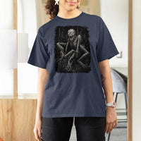 Creepy Rake T Shirt For Women Creepypasta Cryptid Series Alt Goth Grunge Horror Aesthetic - Wonder Print Shop