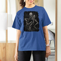 Creepy Rake T Shirt For Women Creepypasta Cryptid Series Alt Goth Grunge Horror Aesthetic - Wonder Print Shop