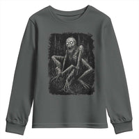 Creepy Rake Youth Sweatshirt Creepypasta Cryptid Series Alt Goth Grunge Horror Aesthetic - Wonder Print Shop