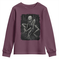 Creepy Rake Youth Sweatshirt Creepypasta Cryptid Series Alt Goth Grunge Horror Aesthetic - Wonder Print Shop