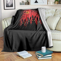 Rake Creepypasta Throw Blanket Creepy Cryptid Series Horror Goth Alt Alternative Art - Wonder Print Shop