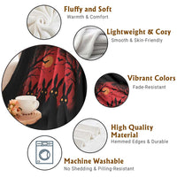 Rake Creepypasta Throw Blanket Creepy Cryptid Series Horror Goth Alt Alternative Art - Wonder Print Shop