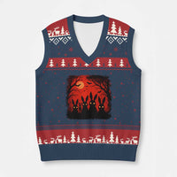 Rake Creepypasta V-Neck Knit Sweater Vest Creepy Cryptid Series Horror Goth Alt Alternative Art - Wonder Print Shop