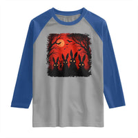 Rake Creepypasta Raglan Shirt Creepy Cryptid Series Horror Goth Alt Alternative Art - Wonder Print Shop