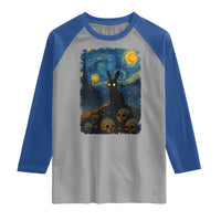 Creepy Cute Bunny Rabbits Raglan Shirt Alt Goth Grunge Dark Horror Starry Night Van Gogh Aesthetic