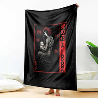 La Llorona Throw Blanket Folklore Japanese Spider Lily Soft Grunge Anime Aesthetic Flower - Wonder Print Shop