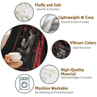 La Llorona Throw Blanket Folklore Japanese Spider Lily Soft Grunge Anime Aesthetic Flower - Wonder Print Shop