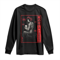 La Llorona Long Sleeve Shirt Folklore Japanese Spider Lily Soft Grunge Anime Aesthetic Flower - Wonder Print Shop