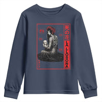 La Llorona Youth Sweatshirt Folklore Japanese Spider Lily Soft Grunge Anime Aesthetic Flower - Wonder Print Shop