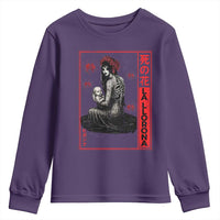 La Llorona Youth Sweatshirt Folklore Japanese Spider Lily Soft Grunge Anime Aesthetic Flower - Wonder Print Shop