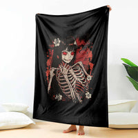Horror Anime Manga Throw Blanket Japan Japanese Creepy Kawaii Goth - Wonder Print Shop