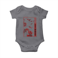 Japanese Spider Lily Baby Onesie Soft Grunge Anime Aesthetic Flower - Wonder Print Shop
