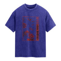 Japanese Spider Lily Washed Cotton T-Shirt Soft Grunge Anime Aesthetic Flower