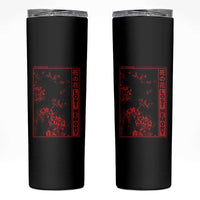 Japanese Spider Lily Skinny Tumbler Soft Grunge Anime Aesthetic Flower - Wonder Print Shop