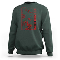 Japanese Spider Lily Sweatshirt Soft Grunge Anime Aesthetic Flower - Wonder Print Shop
