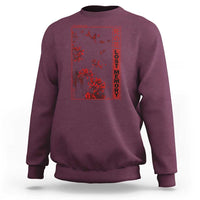 Japanese Spider Lily Sweatshirt Soft Grunge Anime Aesthetic Flower - Wonder Print Shop