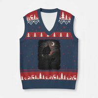 Baba Yaga House V-Neck Knit Sweater Vest Gothic Slavic Folklore Russia Fairy Tale - Wonder Print Shop